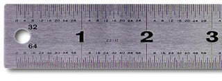 15” Imperial/Metric / Stainless Steel Non Slip Ruler / Pacific Arc