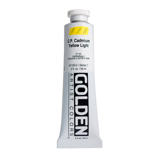 C.P. Cadmium Yellow Light 2oz / Heavy Body Acrylics / Golden Paints