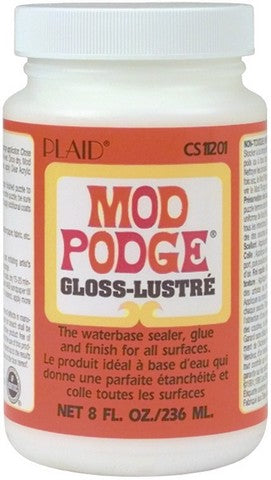 8oz / Gloss Mod Podge / Plaid