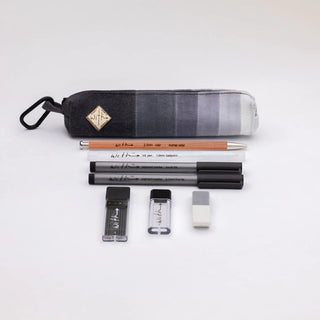 Grayscale Drawing Set including Case / With