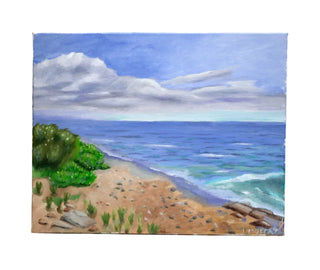 "Angle of Repose, Ballston Beach, Truro" by Judy Bennett / Landscape/Seascape 2026 Juried Exhibit