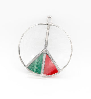 3" / Stained Glass Peace Sign