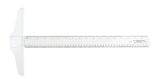 18" / Calibrated Plastic T-Square / C-Thru