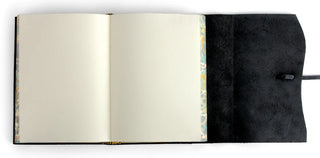 5x7" / Roma Lussa Leather Bound Marbled Unlined Journal / Cavallini