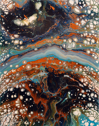 No.64 / Acrylic Pour Painting / Jane Yates