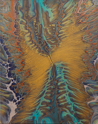 No.65 / Acrylic Pour Painting / Jane Yates