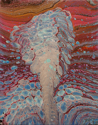 No.67 / Acrylic Pour Painting / Jane Yates