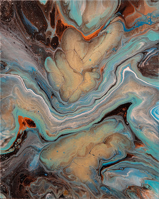 No.69 / Acrylic Pour Painting / Jane Yates