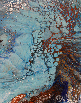 No.73 / Acrylic Pour Painting / Jane Yates