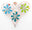 Light Blue, Blue Green, and Light Green Flowers
