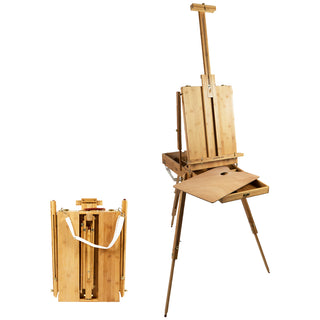 Solid Bamboo French Box Field Easel / Nueces