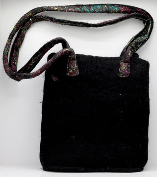 Handmade Felted Shoulder Bag / Rising Tide