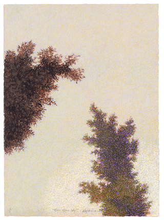 "Moon Stone Sky" / Signed Mono Print / Roy Wilce