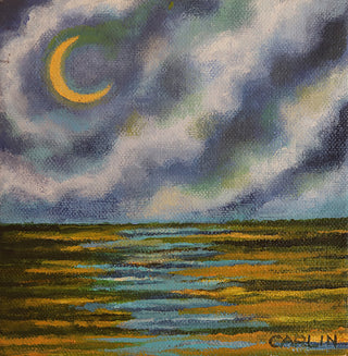 Meandering River crescent moon #2 / Sue Carlin