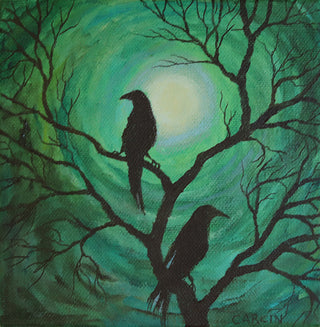 Crows in the Moonlight by Sue Carlin