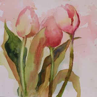 Pink Tulips by Sue Dion