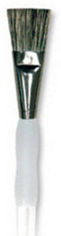 1/2” / Glaze / Short Handle Stiff Hog Bristle Brushes / Soft-Grip