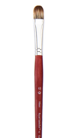 Filbert / Short Handle Synthetic / Royal SableTek