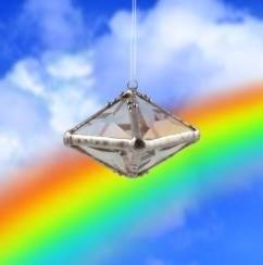 Mini Sedona / Glass Rainbow Water Prism Suncatcher