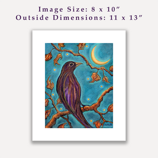 "Crow" / Signed Giclee Print / Sue Carlin