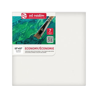 12x12" / 7pk / Economy Stretched Canvas Pack / Talens