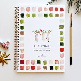 "Christmas" / Beginner Watercolor Workbook
