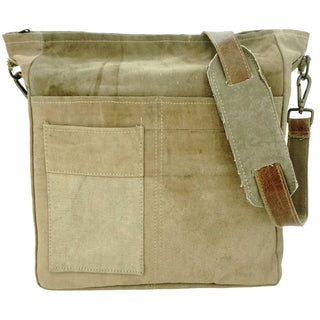 Unisex Recycled Military Tent Crossbody