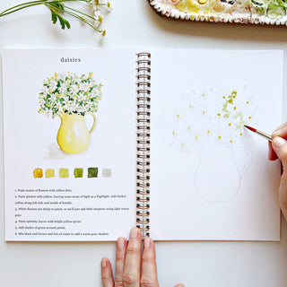 "Flowers" / Beginner Watercolor Workbook