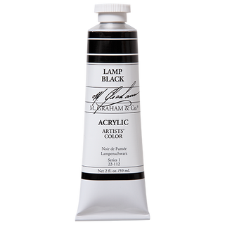 Lamp Black / 59mL / Acrylics / M. Graham