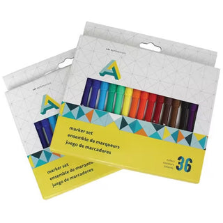 Set of 36 / Assorted Colors Marker Set / Art Alternatives