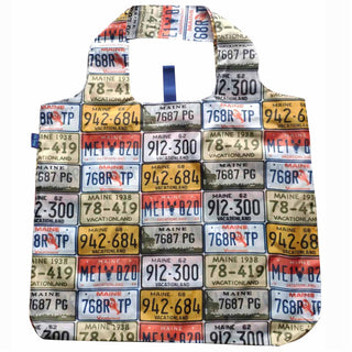 blu Bag Reusable Shopper Tote MAINE LICENSE PLATE