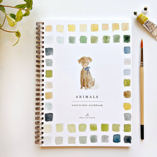 "Animals" / Beginner Watercolor Workbook