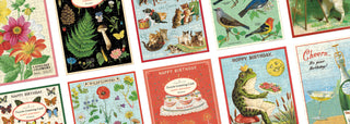 Vintage Puzzle Greeting Cards with Envelopes / Cavallini