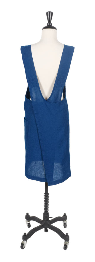 Firenze Stone Washed Linen Cross Back Smock Apron / KAF Home