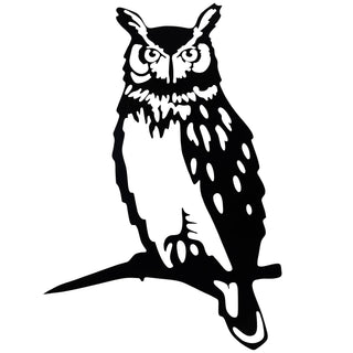 Owl / Outdoor Metal Peekaboo Decor
