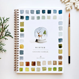 "Winter" / Beginner Watercolor Workbook