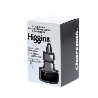 1oz / Black / Waterproof India Ink / Higgins