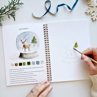 "Winter" / Beginner Watercolor Workbook