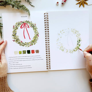 "Christmas" / Beginner Watercolor Workbook