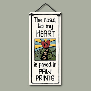 Paw Prints / Ceramic Wall Hanging