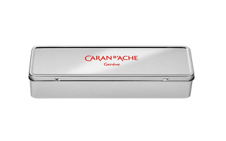 1.5" Deep / Metal Art Supply Case Box / Caran d'Ache