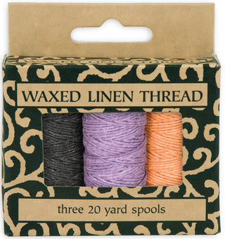 3 Color Pack / Waxed Linen Thread / Lineco