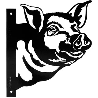 Pig / Outdoor Metal Peekaboo Decor