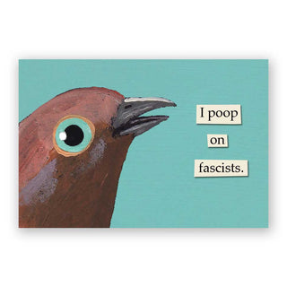 Poop on Fascists / Novelty Refrigerator Magnet