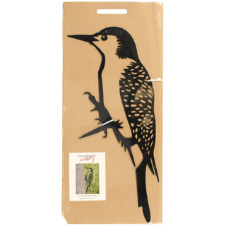 Woodpecker / Outdoor Metal Peekaboo Decor