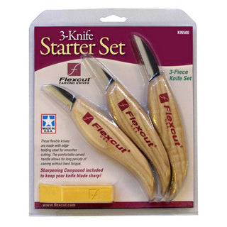 3 Knife Carving Starter Set / Flexcut