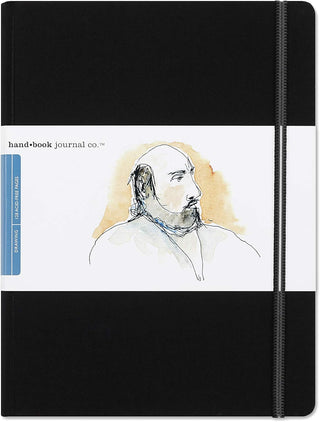 8.25x10.5” / Black / Extra-Large Portrait Artist Journal / Handbook Journal Co