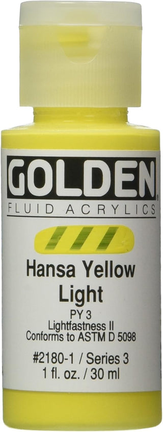 Hansa Yellow Light (Discontinued) Fluid Acrylics Golden Paints