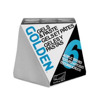 Gels & Molding Paste Medium Sampler Set of 6 / Golden