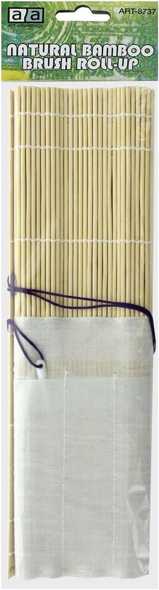 Bamboo Brush Roll Up Carrier / Art Advantage